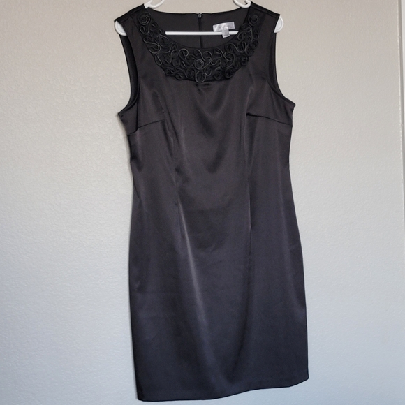 Dressbarn Black Sleeveless Dress Size 12 - Picture 7 of 7